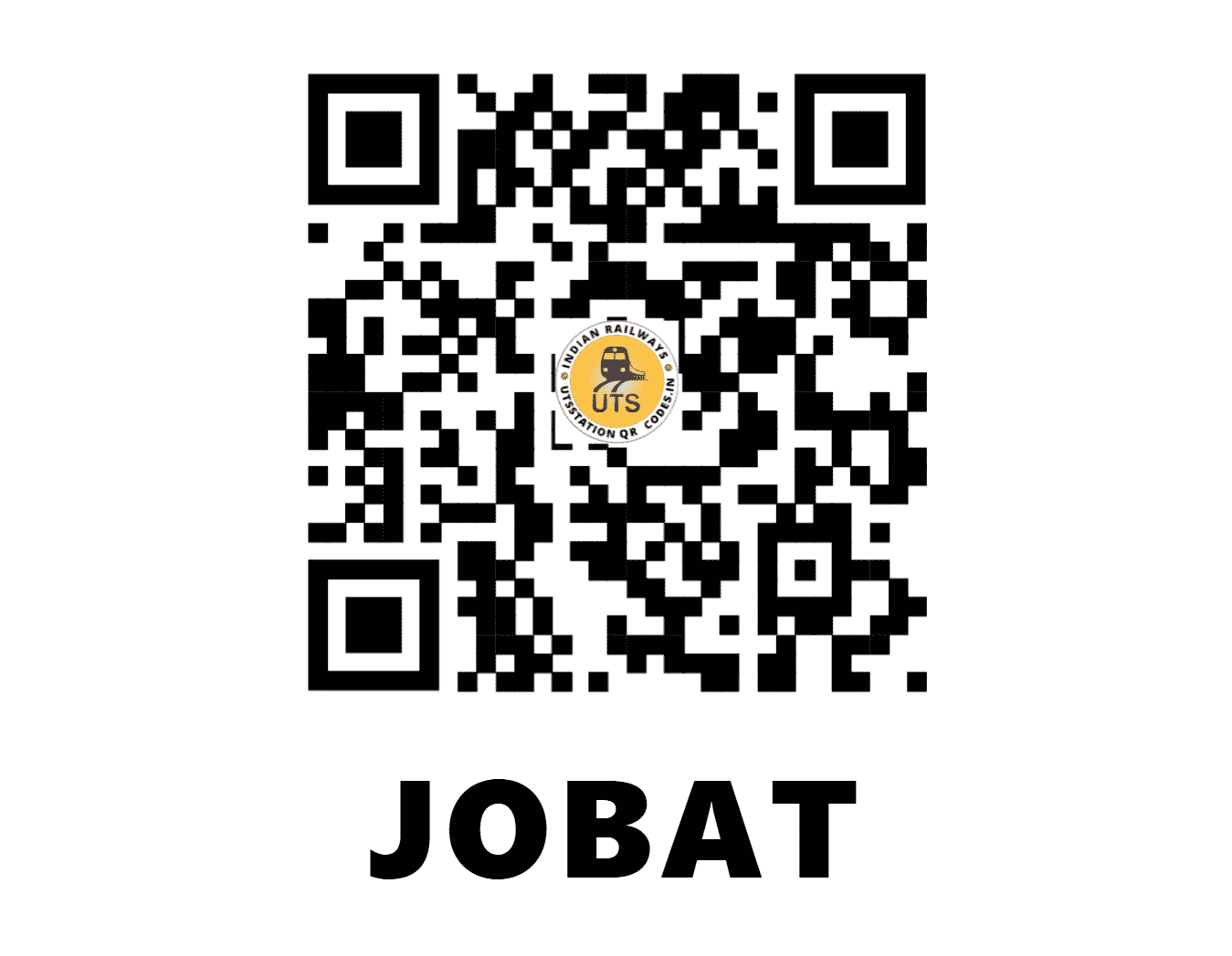 UTS QR Code for JOBAT - JOBT - WR (MADHYA PRADESH)